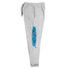 RIPPEDNESS! Jerzees unisex pants (cyan blue and orange red logo color)