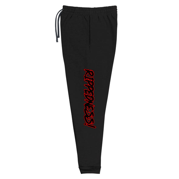 RIPPEDNESS! Jerzees Unisex joggers with (red text outline logo)