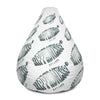 RIPPEDNESS! (White) All-Over Print Bean Bag Chair w/filling with (Stone Gray Text Logos)