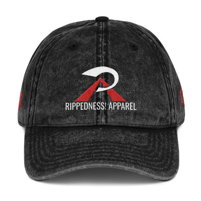RIPPEDNESS! (OTTO) 4 Sided Embroidery Vintage Twill Caps With (Red and White Logos)