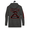 RIPPEDNESS! PREMIUM BRANDED HOODIE WITH BLACK/RED MOTIVATIONAL TEXT LOGO (( A STRONG MIND DESEVERS A STRONG BODY! ))
