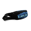 RIPPEDNESS! (Metallic Blue/Black & White) Fanny Pack with our Trademarked (RIPPEDNESS!/RA) Text Logos.