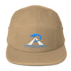 RIPPEDNESS! (Yupoong) Five Panel Front/Back Embroidery Multiple Color Caps With (Teal and White Text) Logos