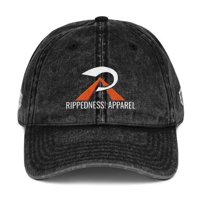 RIPPEDNESS! (OTTO) 4 Sided Embroidery Cotton Twill Caps With (Orange and White Logos)