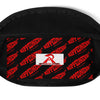 RIPPEDNESS! (Red/Black & White) Fanny Pack covered with our Trademarked (RIPPEDNESS!) Text Logos.