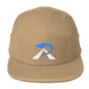 RIPPEDNESS! (Yupoong) Five Panel Front/Back Embroidery Multiple Color Caps With (Teal and White Text) Logos