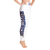 RIPPEDNESS! White (Yoga Leggings) with golden/blue color print style.