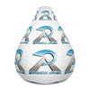 RIPPEDNESS! (White) All-Over Print Bean Bag Chair w/ filling with (Blue and Gray Text Logos)