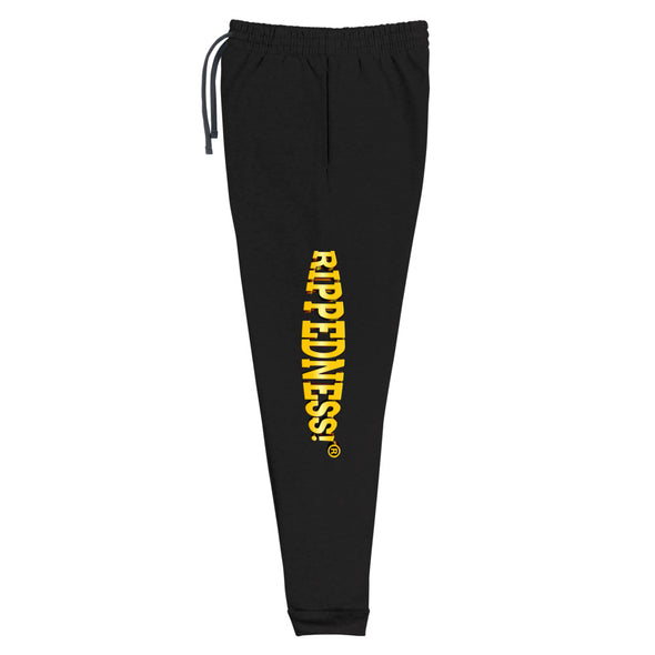 RIPPEDNESS! Jerzees Unisex joggers with (golden text logo)
