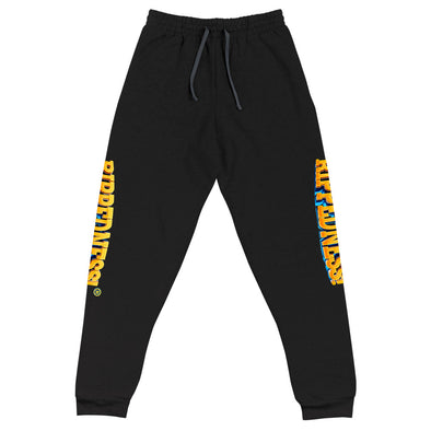 RIPPEDNESS! Jerzees Unisex joggers with (gold and blue text logo)