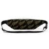 RIPPEDNESS! (Golden Text and Black/White) Fanny Pack with our Trademarked (RIPPEDNESS! APPAREL) Text Logos.