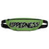 RIPPEDNESS! (Green/Black & White) Fanny Pack with our Trademarked (RIPPEDNESS!) Text Logos.