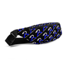 RIPPEDNESS! (Neon Blue/Black & White) Fanny Pack covered with our (RIPPEDNESS!/RA) Text Logos.