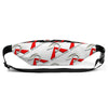 RIPPEDNESS! (Red/Gray and White) Fanny Pack with our Trademarked (RA) Text Logos.