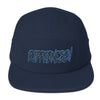 RIPPEDNESS! (Yupoong) Five Panel Front/Back Embroidery Multiple Color Caps With (Teal and Black Text) Logos