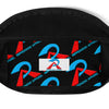 RIPPEDNESS! (Cyan Blue/and Black/White) Fanny Pack with our Trademarked (RA) Text Logos.