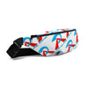 RIPPEDNESS! (Cyan Blue/and Black/White) Fanny Pack with our Trademarked (RA) Text Logos.