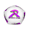 RIPPEDNESS! All-Over Print Bean Bag Chair w/filling with (Purple and Neon Yellow Green Text Logos)