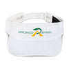RIPPEDNESS! Flexfit Embroidered Sun Visor with (Green and Gold) Text Logo.