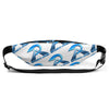 RIPPEDNESS! (Blue Metallic/Black & White) Fanny Pack with our Trademarked (RA) Text Logos.