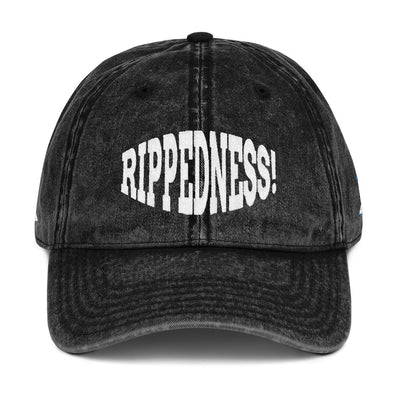 RIPPEDNESS! (OTTO) 4 Sided Embroidery Vintage Cotton Twill Caps With (Aqua/Teal and White Logos)