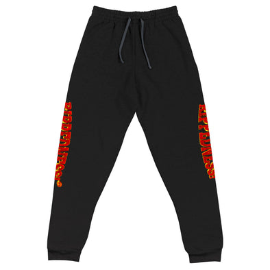 RIPPEDNESS! Jerzees Unisex joggers with ( red rose gold and gold text logo)