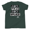 RIPPEDNESS! Boys Youth - Premium Branded Design (Short Sleeve) Motivational Text T-Shirt with "NO PAIN NO RIPPEDNESS!" Text Logo