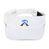 RIPPEDNESS! Flexfit Embroidered Sun Visor with (Teal and Black) Text Logo.