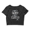 RIPPEDNESS! Women’s - Premium Branded Design (Short Sleeve) Motivational Crop Tee with "NO PAIN NO RIPPEDNESS!" Text Logo