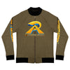 RIPPEDNESS! Next Level (Unisex) Bomber Sweat Jacket with (Gold and Blue Text) Logos.
