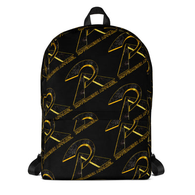 RIPPEDNESS! Custom Made to Order Super Dope Backpack (Black with Black & Rose Gold logos)
