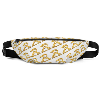 RIPPEDNESS! (Golden Text and Black/White) Fanny Pack with our Trademarked (RIPPEDNESS!/RA) Text Logos.
