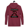 RIPPEDNESS! PREMIUM BRANDED HOODIE WITH BLACK/RED MOTIVATIONAL TEXT LOGO (( GET RIPPED AND READY! ))