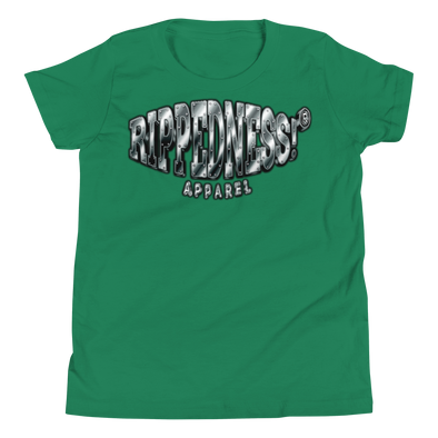RIPPEDNESS! (Boys) Youth - Premium Branded Design (Short Sleeve) T-Shirt with Steel Text Logos