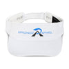 RIPPEDNESS! Flexfit Embroidered Sun Visor with (Teal and Black) Text Logo.