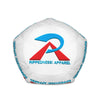 RIPPEDNESS! (White) All-Over Print Bean Bag Chair w/filling with (Cyan Blue and Red Text Logos)