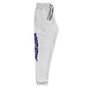 RIPPEDNESS! Jerzees Unisex joggers with (blue rose gold and gold text logo)
