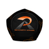 RIPPEDNESS! (Black) All-Over Print Bean Bag Chair w/filling with (Orange/Charcoal Black Text Logos)