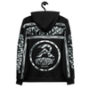 RIPPEDNESS! BLACK - PREMIUM BRANDED HOODIE WITH STEEL CHROME LOOKING VIBRANT PRINT STYLE DESIGN TEXT LOGOS