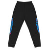 RIPPEDNESS! Jerzees Unisex joggers with (cyan blue and red text logo)