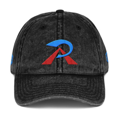 RIPPEDNESS! (OTTO) 4 Sided Embroidery Vintage Cotton Twill Caps With (Teal and red Logos)
