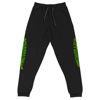 RIPPEDNESS! Jerzees Unisex joggers with (green rose gold and gold text logo)