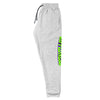 RIPPEDNESS! Jerzees Unisex joggers with (yellow green and purple text logo)